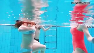 A hidden camera took pictures of naked girls in the pool