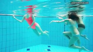 A hidden camera took pictures of naked girls in the pool
