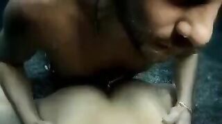 The cute woman gave the guy an incredible blowjob underwater