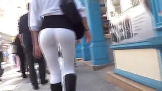 The camera tracks the juicy Argentine ass with great interest