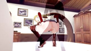 Jobless Reincarnation ZENITH GREYRAT gets fucked by cum-loving spirit