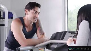 Angela White rekindled her relationship with an old friend at the gym