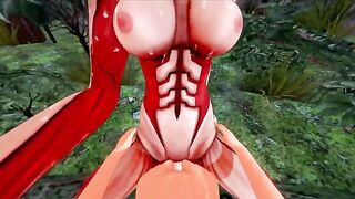 Attack on Titan Halloween Special with Annie Archer in a steamy scene