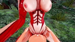 Attack on Titan Halloween Special with Annie Archer in a steamy scene
