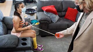 Adorable princess Zeroella Skies gets fucked by old man in all holes