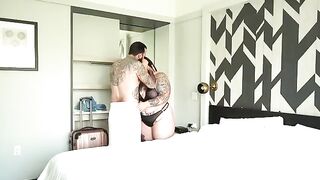 Fat cheating wife gets fucked by a stranger in the hotel room