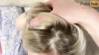 Her ass was gapped and she groaned pitifully as I took her hard