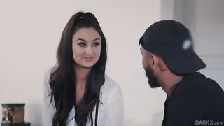 A fun schoolgirl scene featuring the stunning Eliza Ibarra