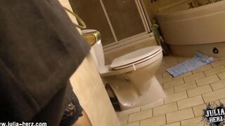 A woman has sex at home with her beautiful brunette partner
