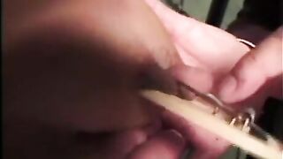A sexy girl suffers from a strong slap in the face for big tits