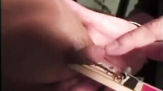 A sexy girl suffers from a strong slap in the face for big tits