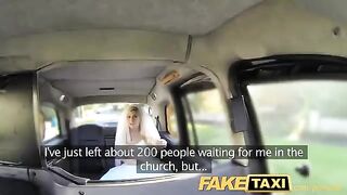 The bride got a wild ride from a taxi driver