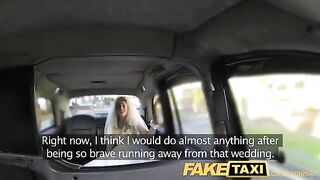 The bride got a wild ride from a taxi driver