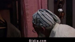 Older man punished his granddaughter for disrespect through spanking