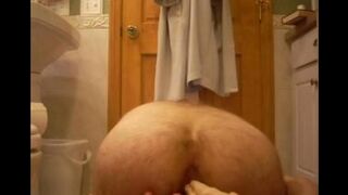 A man fucked my ass with a rubber cock - homemade