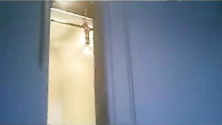 A wife runs around the house in thongs while the soldiers are inspecting