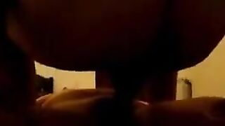 A mature woman with a sagging belly gets fucked by two men