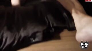 A cute girl has sex with a guy with big dick and passion