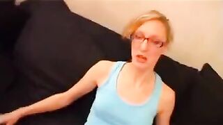 A very thin French girl has sex, barely 18 years old