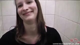 I paid for the girl's sex right in the public toilet