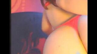 The girl has no permanent sex partner, so she fucks herself