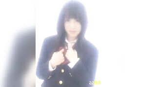 Japanese school uniform 18+ with a hot solo masturbation scene