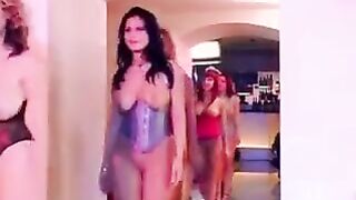 Big tits beauty gets fucked by a group of guys