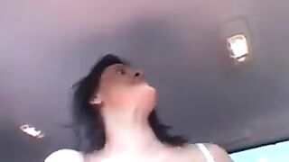 Three cool guys brought a prostitute to the forest and fucked her hard in nature