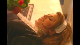 The bald man licks the cunny of a housekeeper and plants his donger
