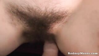 A neighbor with a hairy muff wants to fuck me