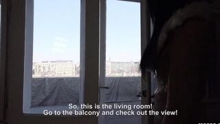The tourist got accommodation for her big tits