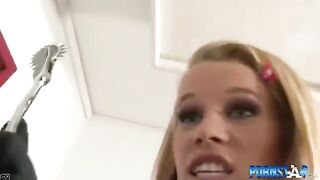 A wife punishes her husband for looking at another girl