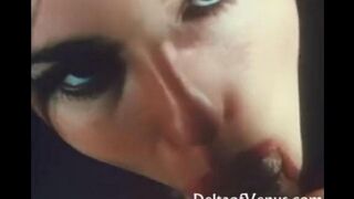 A classic threesome scene with a lot of passion and intensity