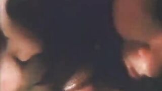 A classic threesome scene with a lot of passion and intensity