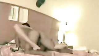 A blonde is spreading her legs on a hidden camera
