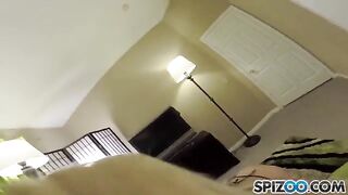A blonde girl agreed to have sex for money in a risky setup
