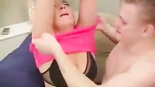 A man fucks his mother or grandmother in a chair - Eporn