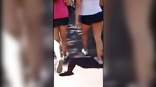 The stunning student has a great ass and wants to show it
