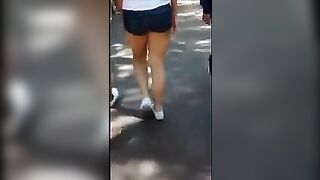 The stunning student has a great ass and wants to show it