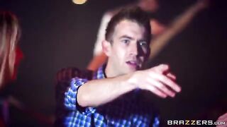 Skinny blonde girl is getting fucked on the party
