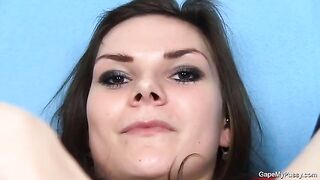 A girl came to porn casting in stockings and panties for sex