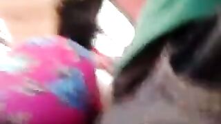 A guy rubs his riser through a skirt of girls on the bus
