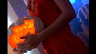 Students fucked in all poses at their own party on Halloween