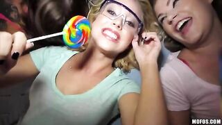 A woman is having fun with two guys at the same time