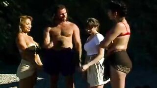 An Asian chick gets fucked on the tennis court with intense passion