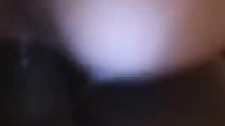 Negro guy with huge cock fucks Latina chick on the bed