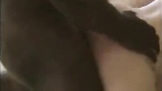Babe has a bath and then gets fucked by her husband and his friend