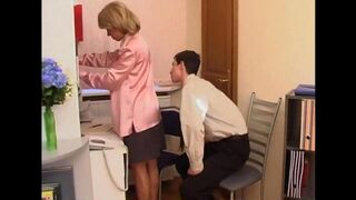 A son is fucking his real mom in this Russian video