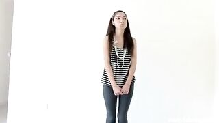 A beautiful virgin is having sex for the first time in her life