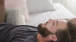 A heifer is not only being fucked, but also licked